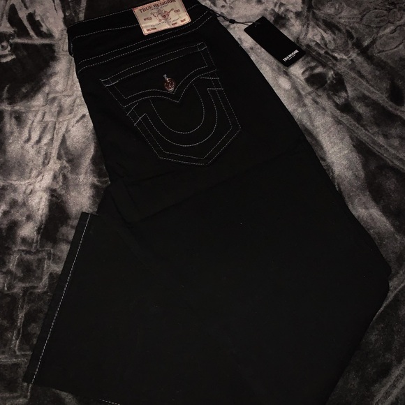 True Religion Men’s Black Relaxed Fit Jeans Size 36
